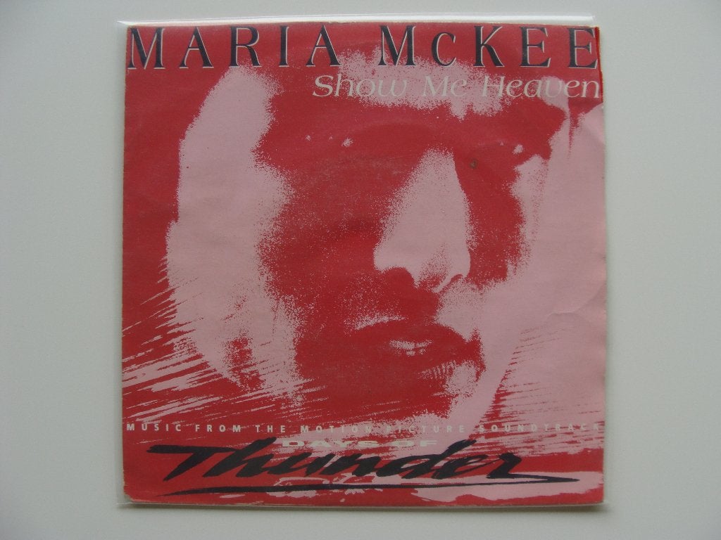 Maria McKee – Show Me Heaven (1990), Housse de protection extérieure, Enlèvement ou Envoi, 7 inch, Pop
