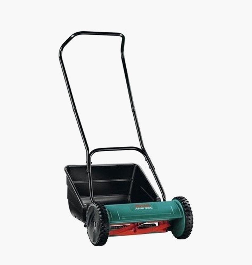 Bosch handmatige grasmaaier, Tuin en Terras, Grasmaaiers, Ophalen, Handgrasmaaier, Zo goed als nieuw, Opvangbak