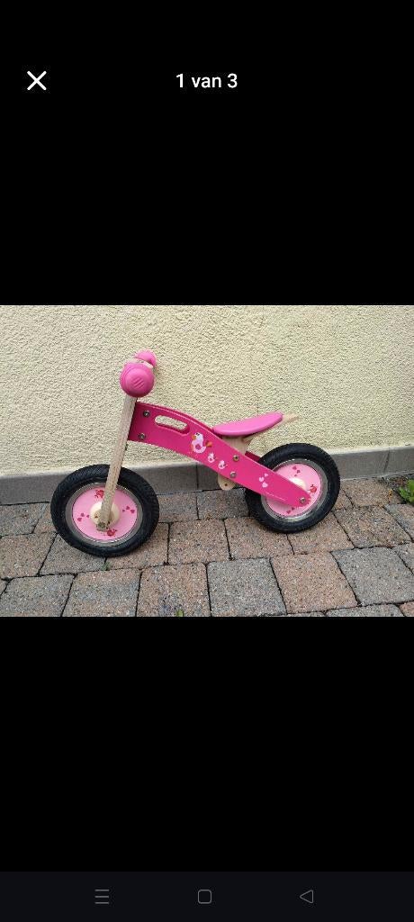 Roze loopfietsje, Ophalen, Gebruikt, Loopfiets
