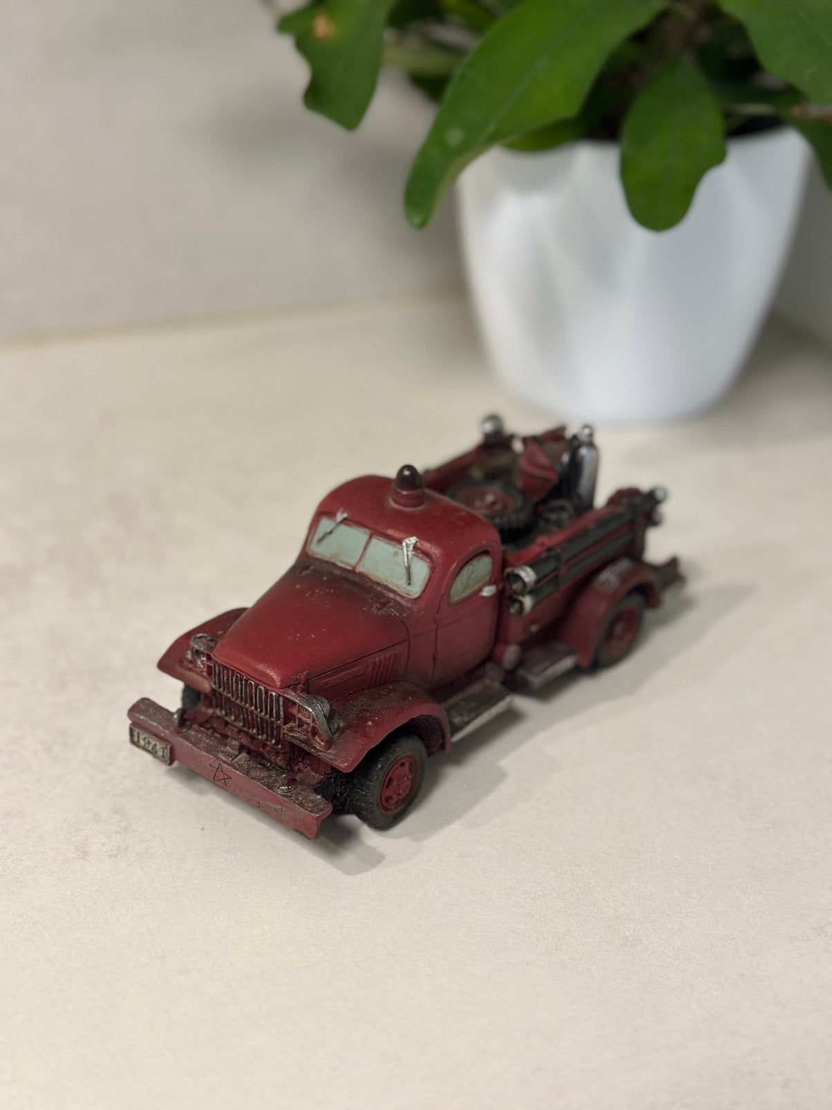 Camion de pompier décoratif vintage 1941 en résine, Enlèvement ou Envoi
