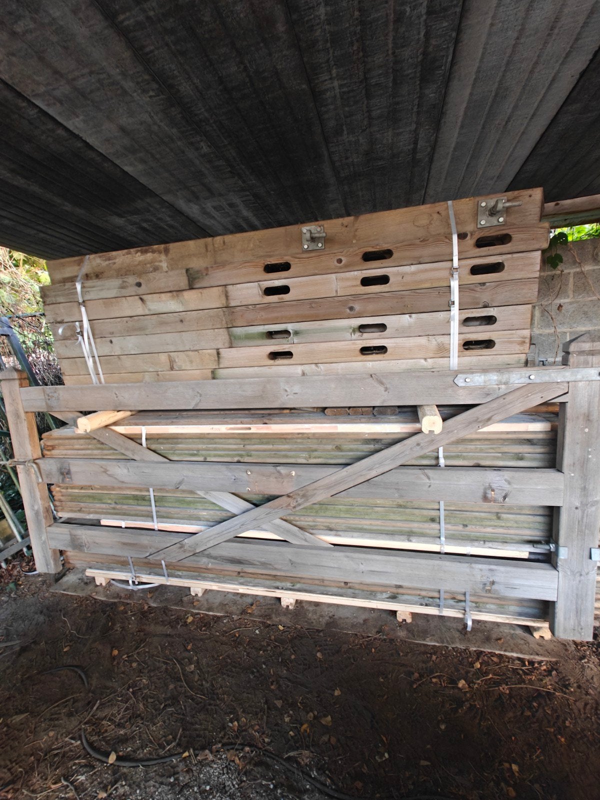 Houten paardweide omheining, Ophalen, Grenen, Geïmpregneerd