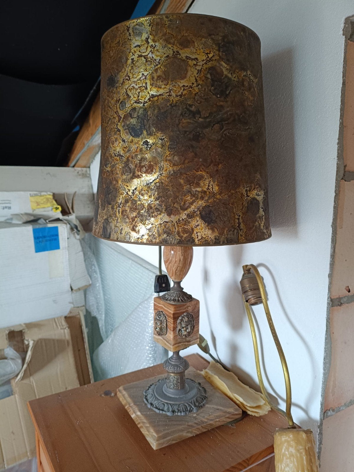 oude vintage lamp, Ophalen of Verzenden