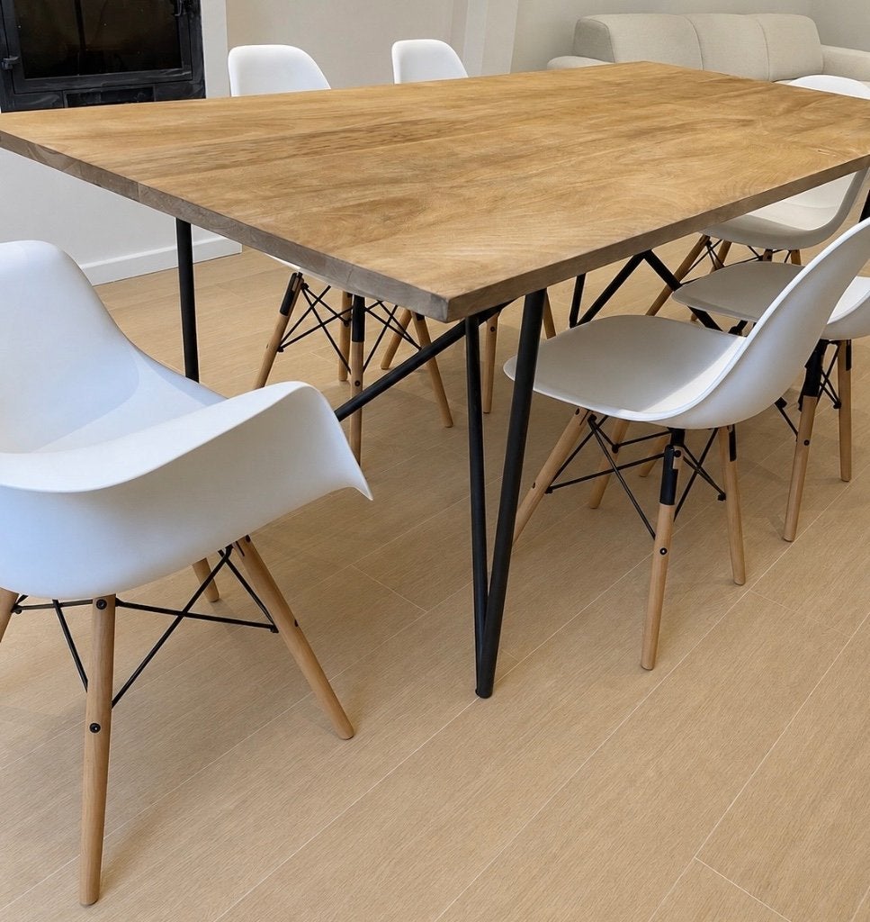 Table Maison du monde + chaises, Maison & Meubles, Enlèvement, Neuf, Bois, Cinq, Six Chaises ou plus