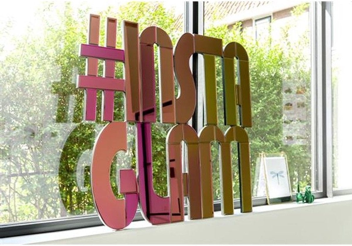 Miroir #instaglam, Maison & Meubles, Moins de 100 cm, Comme neuf, Enlèvement, 75 à 100 cm