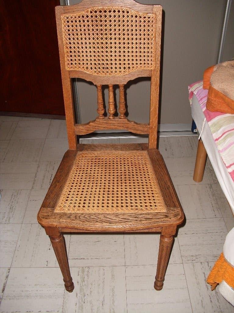 rieten stoelen, Huis en Inrichting, Stoelen, Ophalen, Nieuw, Hout, Drie