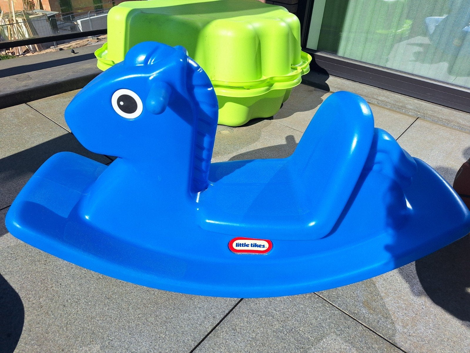 Blauw schommelpaard fisher price, Enfants & Bébés, Jouets | Extérieur | Jouets en vrac, Enlèvement