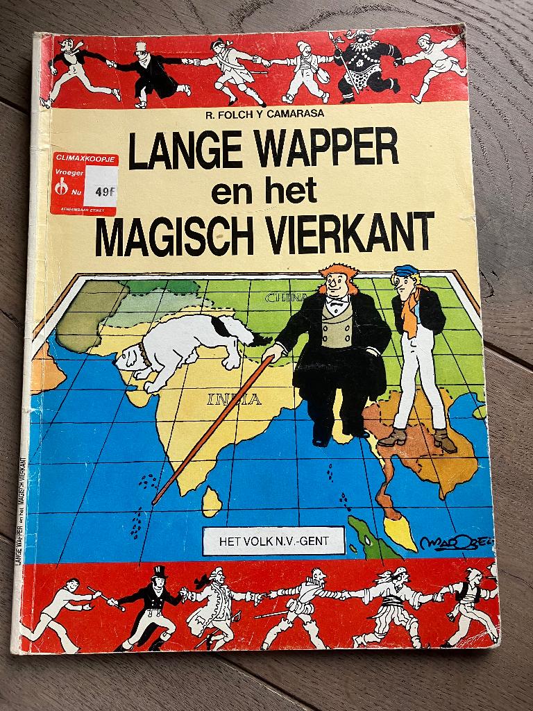 Lange Wapper en het magisch vierkant, Boeken, Eén stripboek, Ophalen of Verzenden, Gelezen