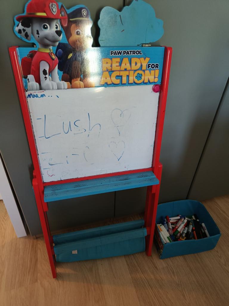 Paw Patrol schoolbord, Enlèvement