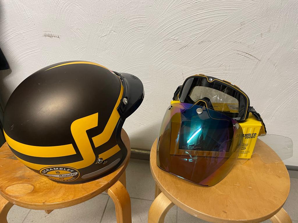 BELL Scrambler helm+masker+vizier, Overige merken, M, Dames, Jethelm
