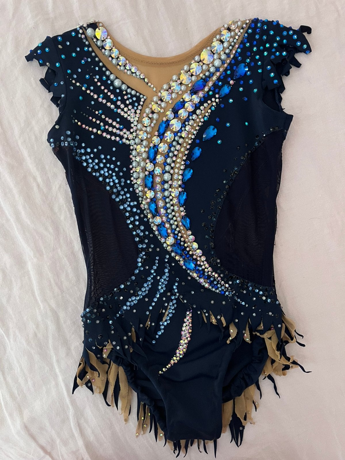 Leotard gymnastique rythmique, Ophalen, Gebruikt, Blauw, Turnpak(je)