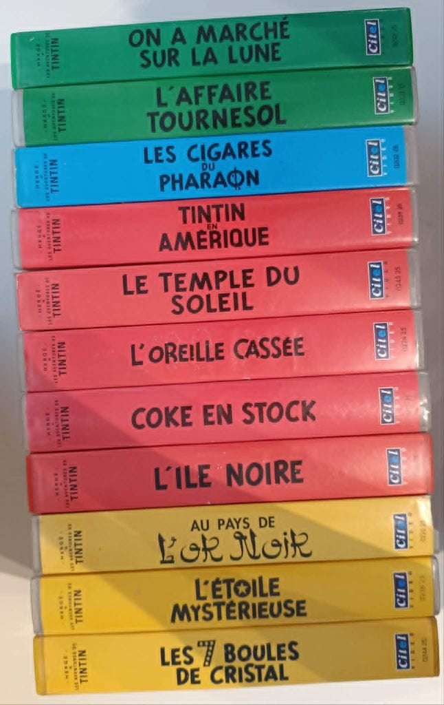 tintin en vhs, Tous les âges, Enlèvement, Français, VHS