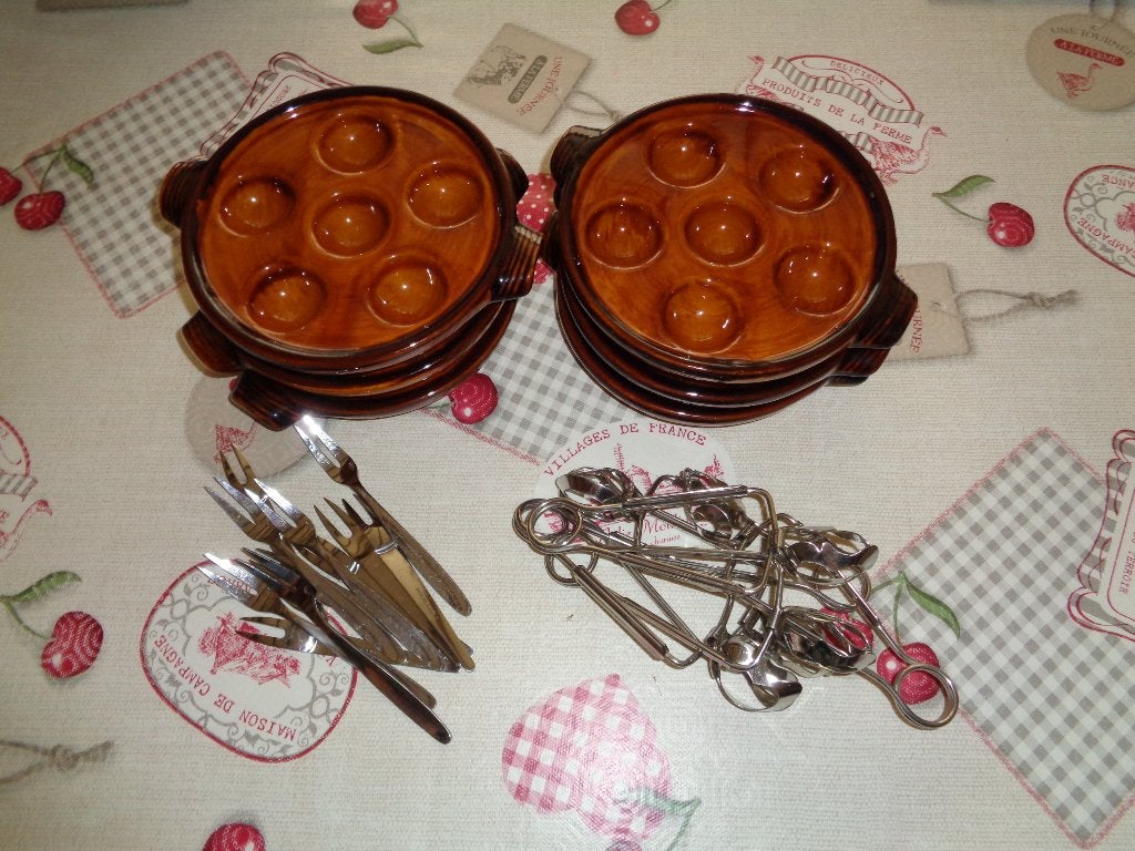 Service à escargots, Huis en Inrichting, Ophalen, Gebruikt