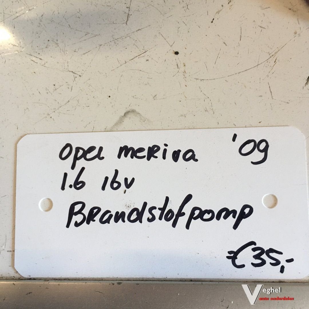 Opel Meriva 1.6 16v 2009 Brandstofpomp, -, Utilisé, -, -