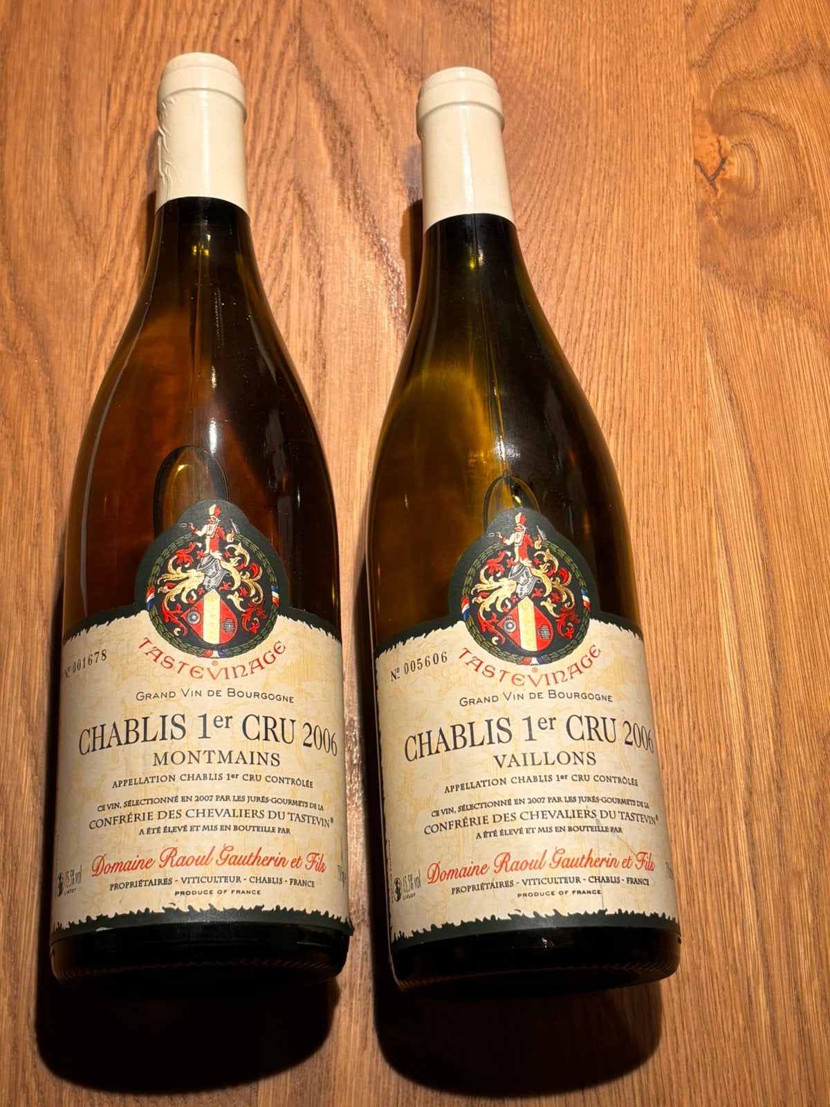 Chablis 1er  Cru 2006, Enlèvement, Comme neuf