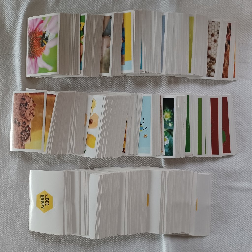 446 autocollants et 164 timbres Bee Happy (2019), Enlèvement ou Envoi, Comme neuf, Plusieurs autocollants