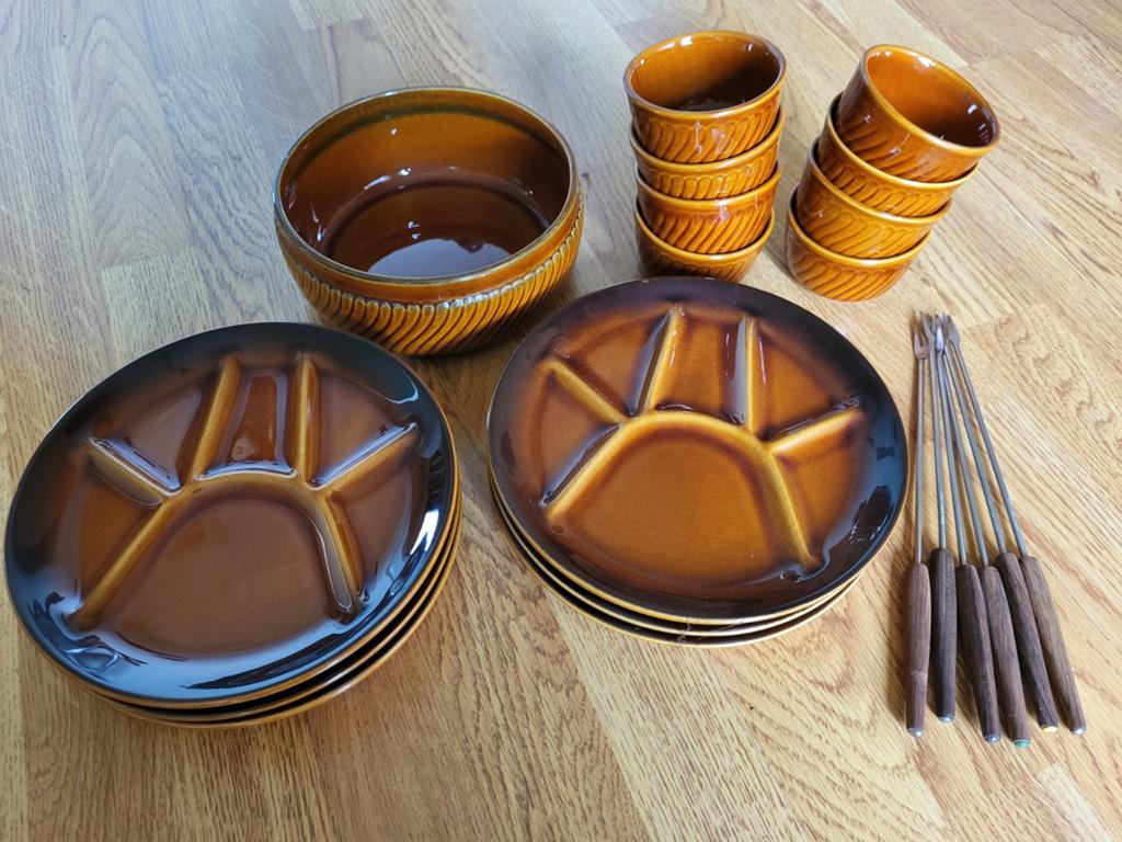 Vintage fondue-set, Antiek en Kunst, Ophalen