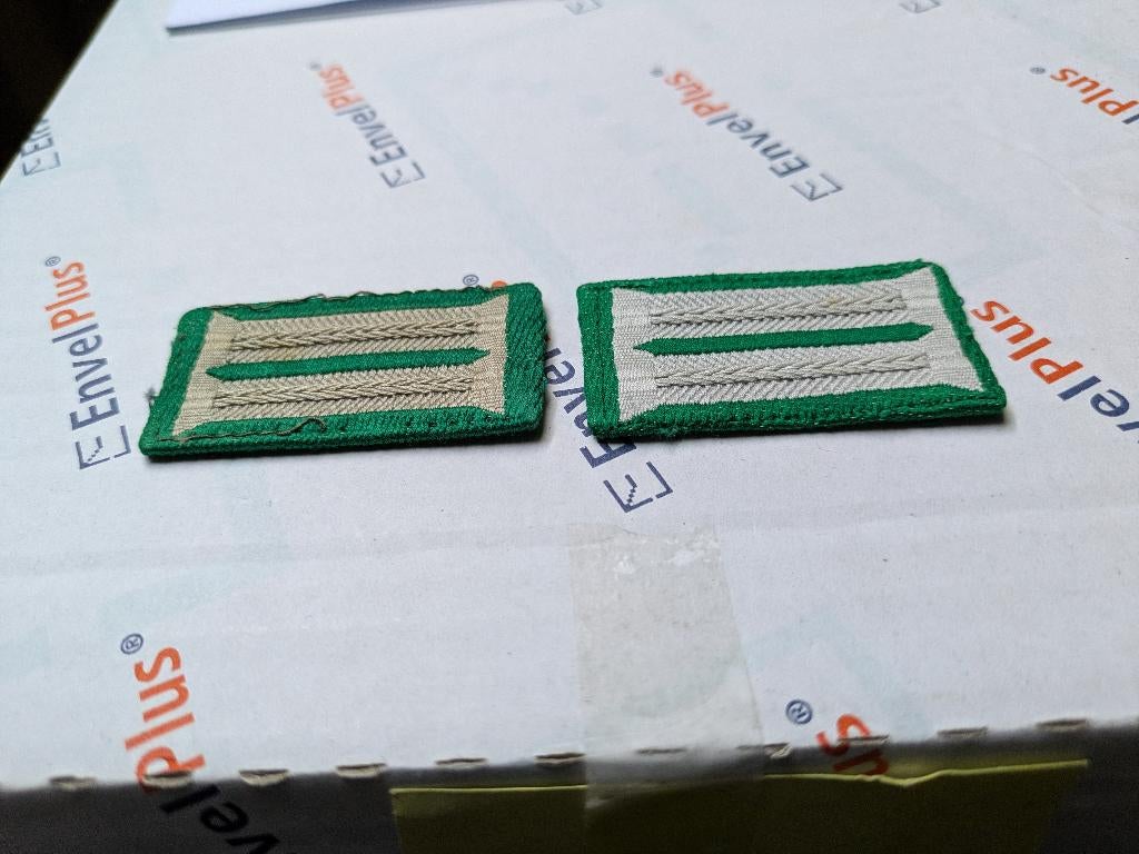 Kraagspiegels infanterie niet officier, Ophalen of Verzenden, Landmacht, Embleem of Badge