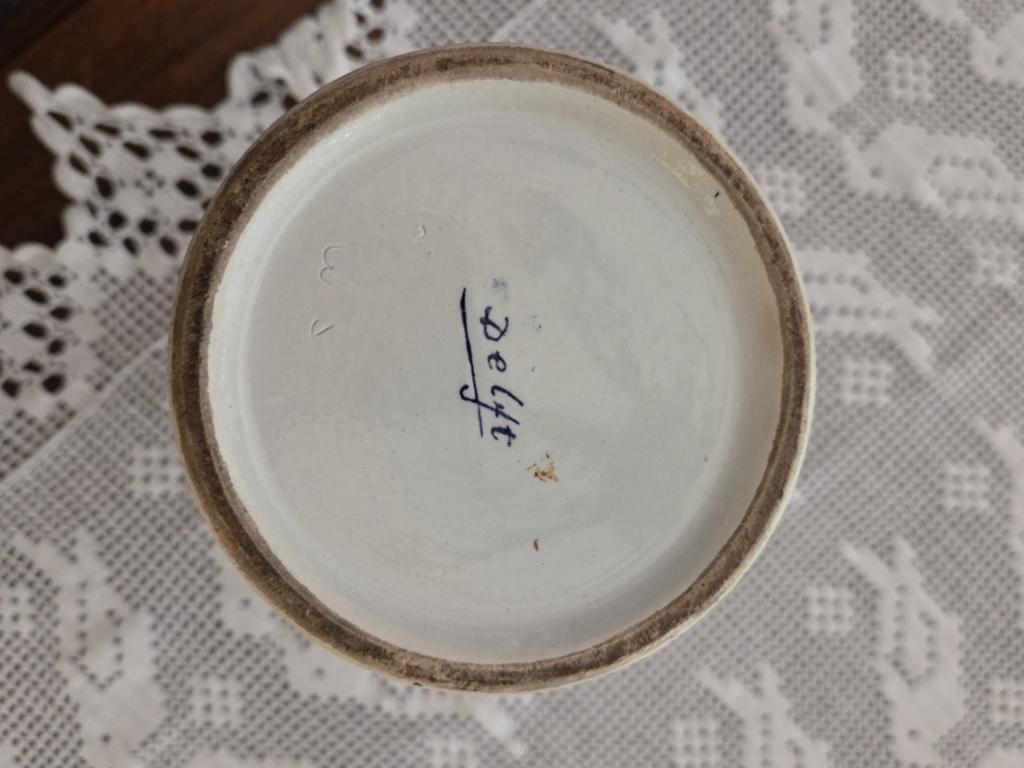 Delfts blauw vaas en 2 borden, Antiek en Kunst, Ophalen