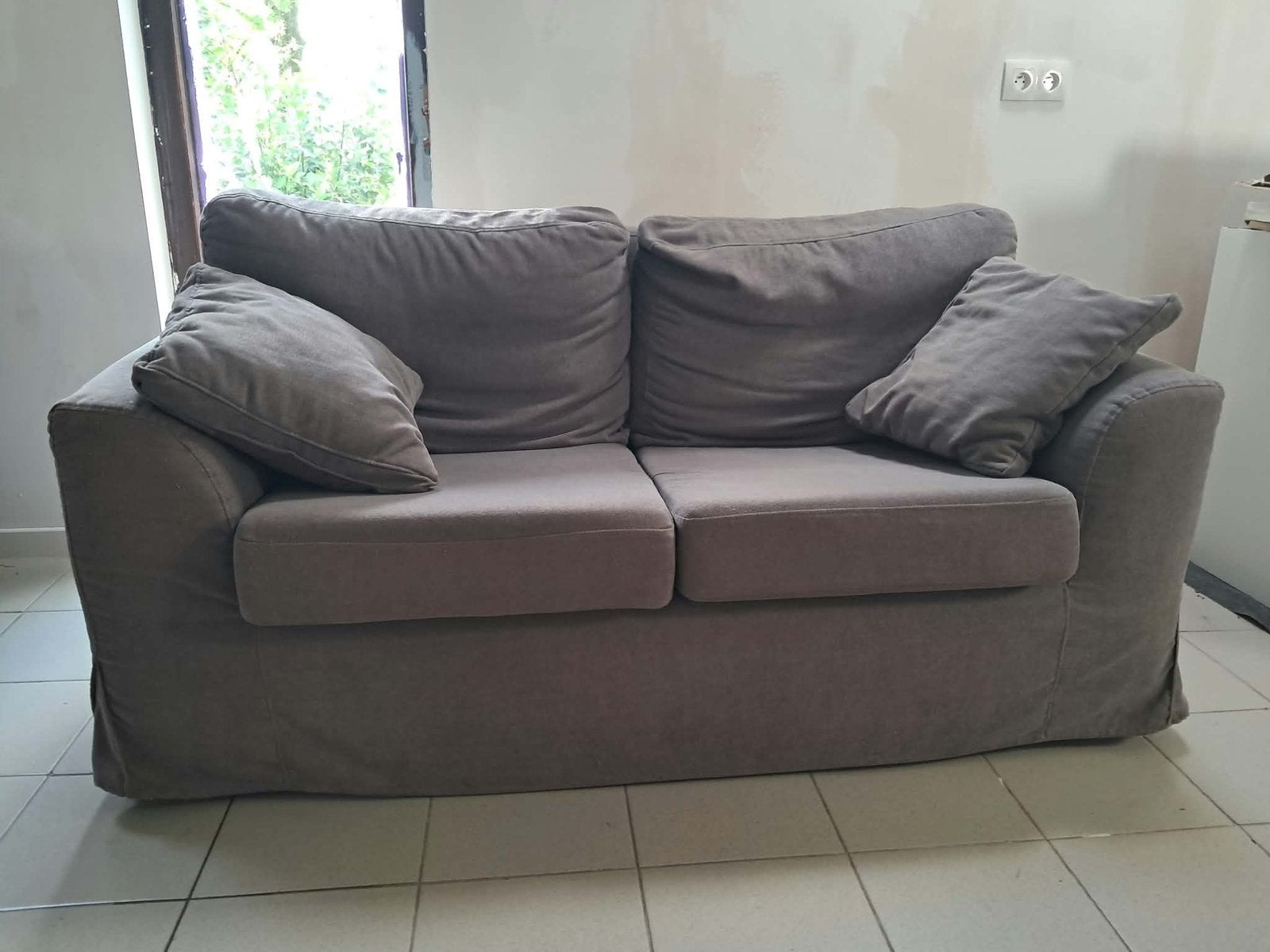 Divan IKEA, Huis en Inrichting, Ophalen, 125 tot 150 cm, Zo goed als nieuw, Rechte bank