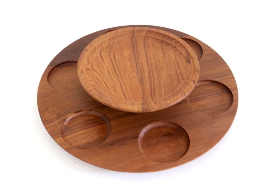 Vintage "Lazy Susan" draaiplateau jaren 60, Antiek en Kunst, Ophalen