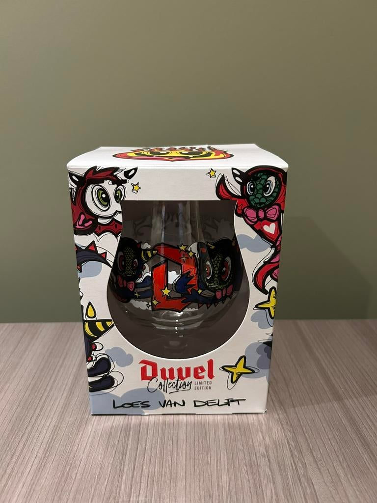 Duvel glas , Loes Van Delft , nieuw , verzenden mogelijk, Collections, Marques de bière, Enlèvement ou Envoi, Neuf, Duvel