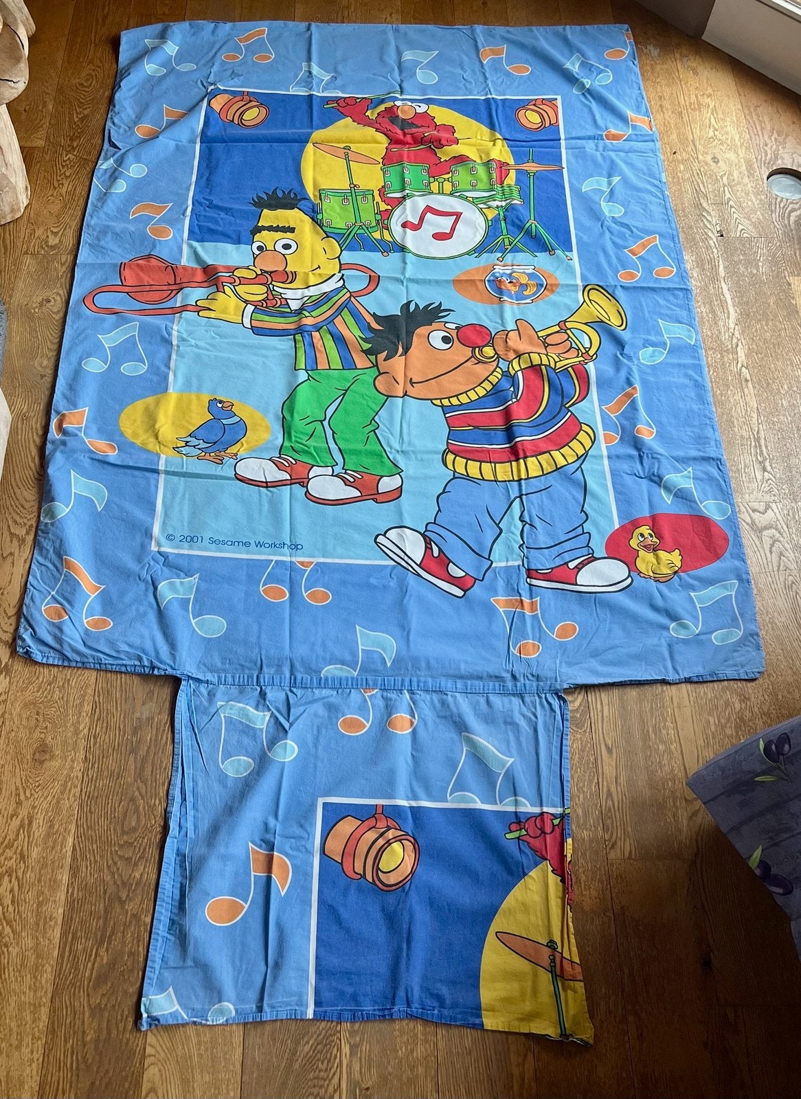 Housse de couette vintage Sesame Street Workshop 2001, Collections, Enlèvement ou Envoi, Comme neuf, TV, Ustensile