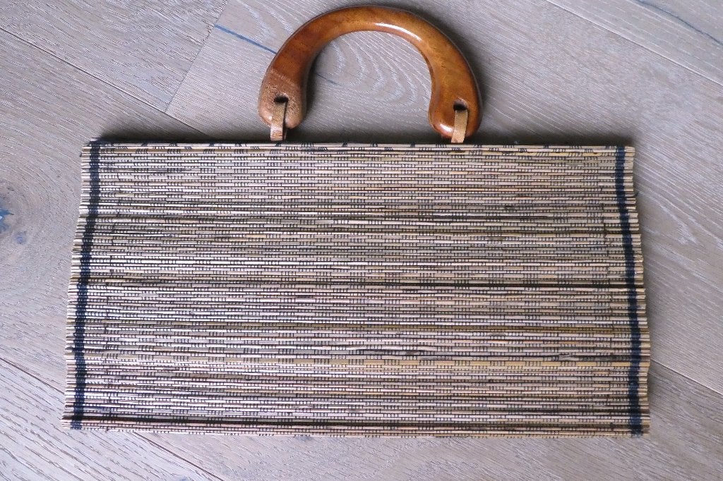 Joli Petit Sac anse en Bois vient de Thailande, Enlèvement, Utilisé, Sac à main
