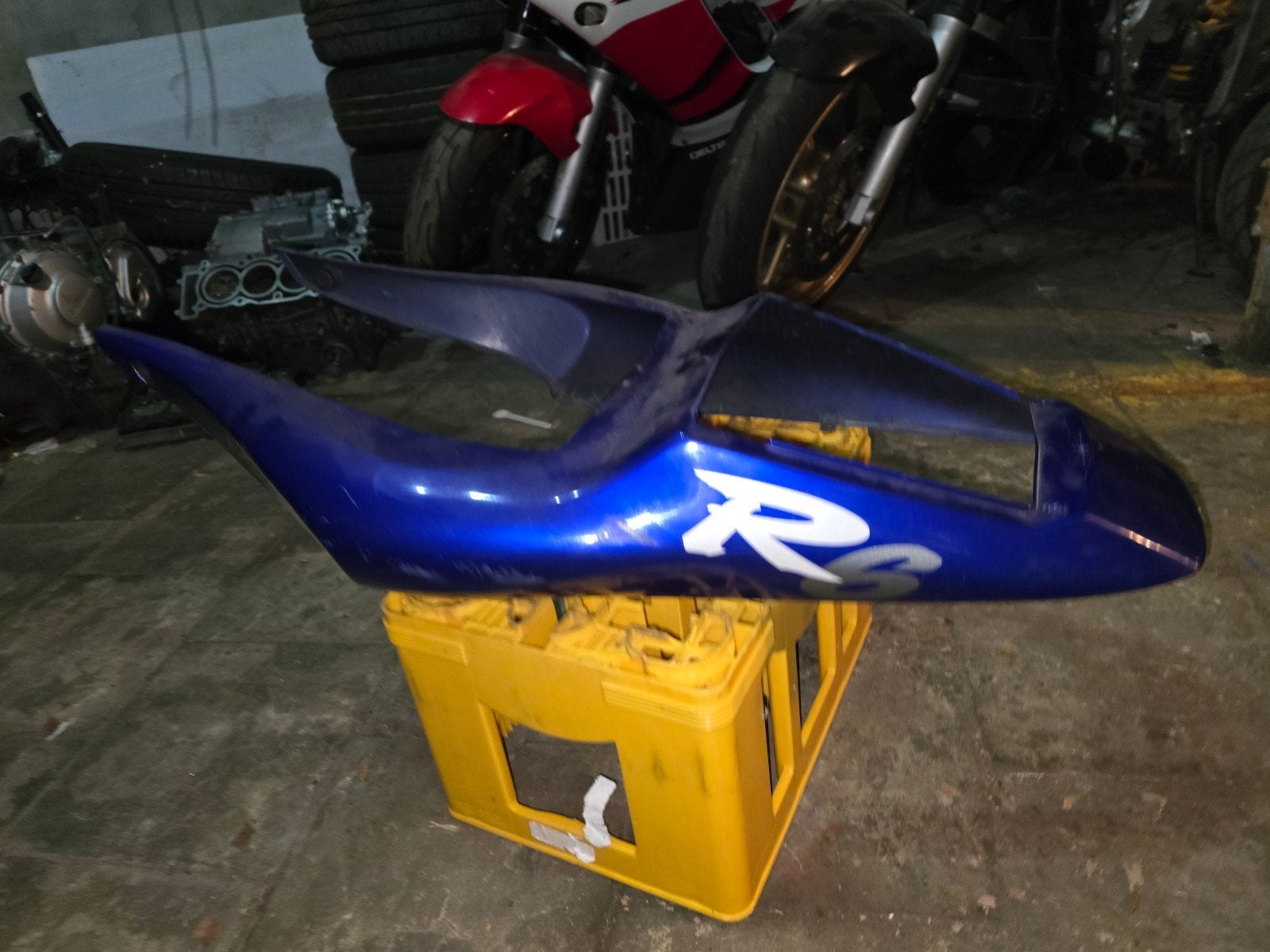 Achter kuip Yamaha yzf r6 1999 2002 blauw, Motoren, Ophalen of Verzenden