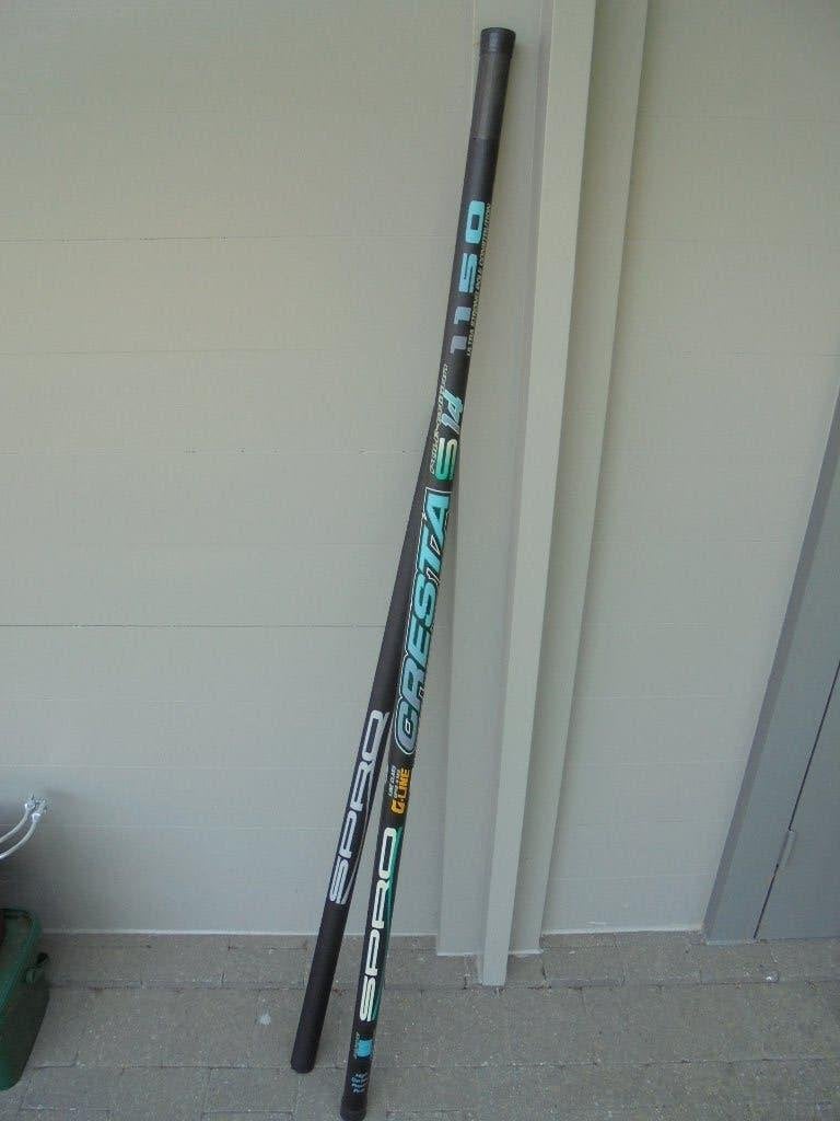 Vaste vishengel Cresta 11,5 meter Carbon Kwaliteit Koopje !!, Watersport en Boten, Ophalen, Gebruikt, Vaste hengel