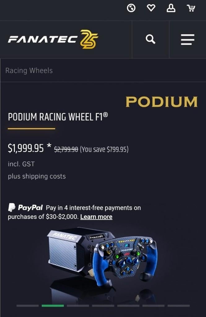 UNIEKE "Fanatec" DD1 m.o.z. F1 en V3. voor PC/Xbox en PS 4/5, Ophalen of Verzenden, Zo goed als nieuw, Controller, PlayStation 4