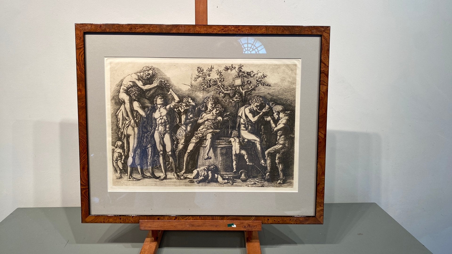 Andrea Mantegna, Ophalen, 31 cm, Ingelijst, Overige technieken