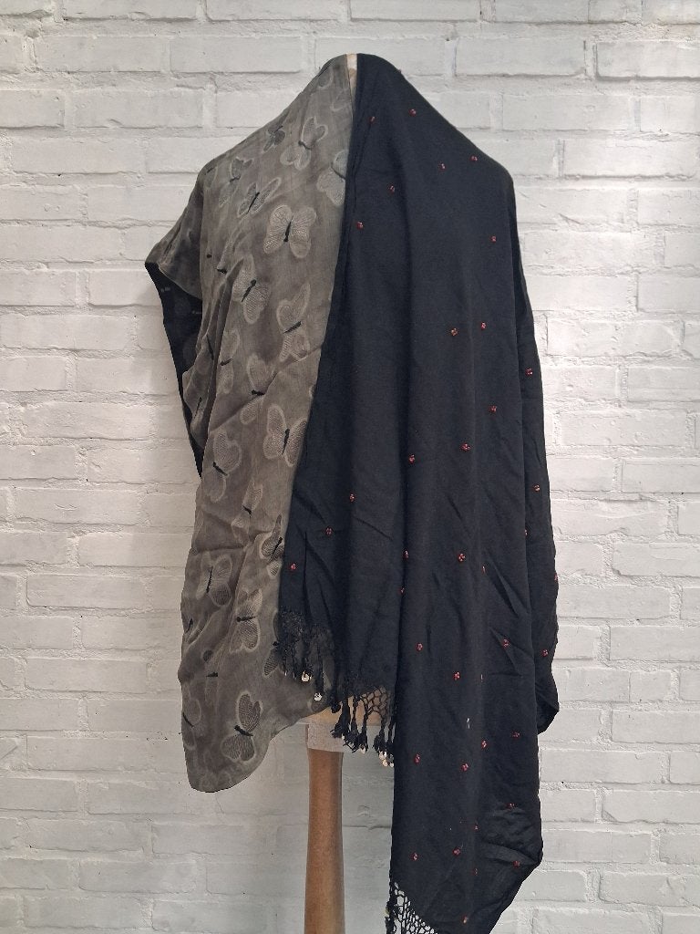 set van 2 siersjaals, Kleding | Dames, Mutsen, Sjaals en Handschoenen, Ophalen of Verzenden, Gedragen, Sjaal