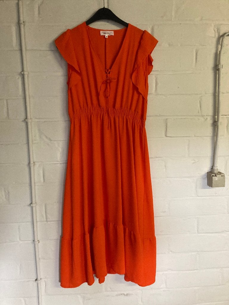 Oranje lang zomerkleedje zonder mouwen, Lola Liza, 40, Kleding | Dames, Jurken, Maat 38/40 (M), Lola & Liza, Oranje, Ophalen of Verzenden