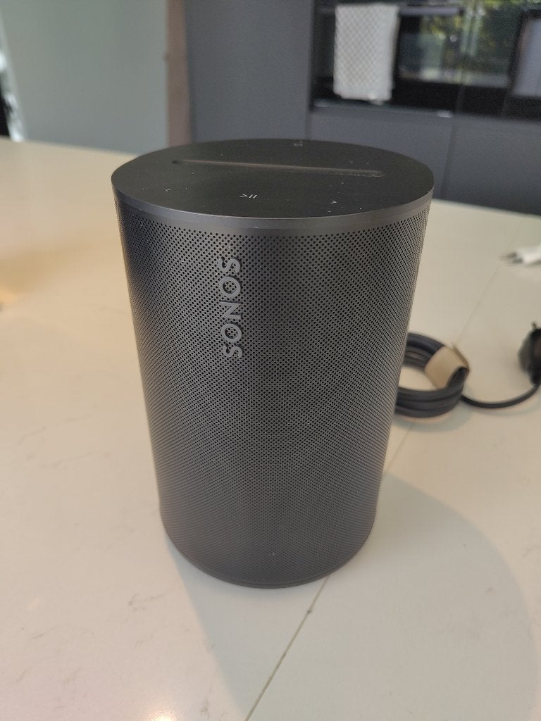 Sonos Era 100 Zwart, Audio, Tv en Foto, Luidsprekerboxen, Slimme speaker, Ophalen of Verzenden, Zo goed als nieuw, Sonos