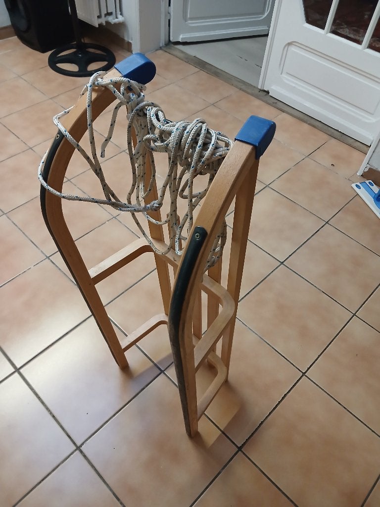Houten winterslee, Ophalen, Zo goed als nieuw, Hout