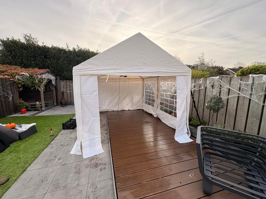 4x4, 4x6, 4x8 meter PVC partytent, Enlèvement, Tente de réception