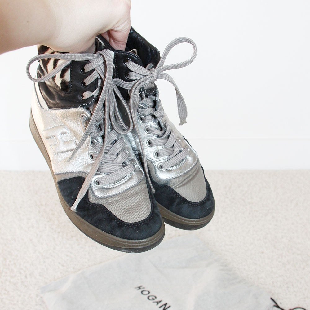 Belles chaussures en cuir Hogan - s29 (taille 37) €145, -, Enlèvement ou Envoi, Autres couleurs, Sneakers et Baskets, Comme neuf