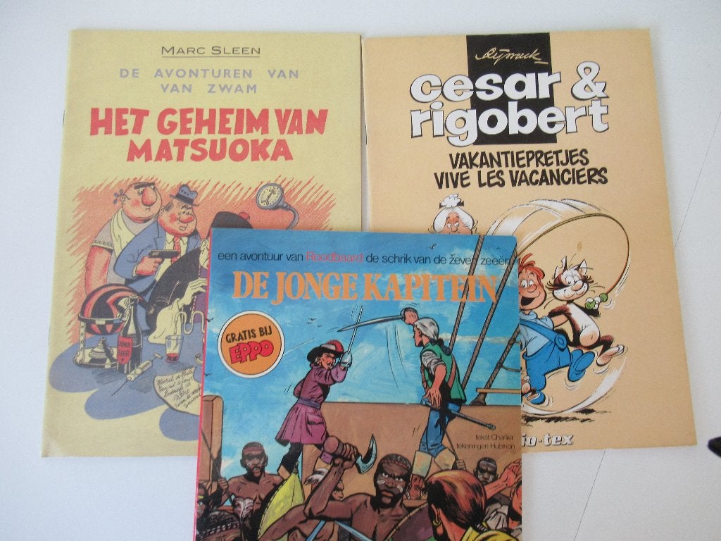 3x kleine strips, Boeken, Ophalen of Verzenden, Gelezen