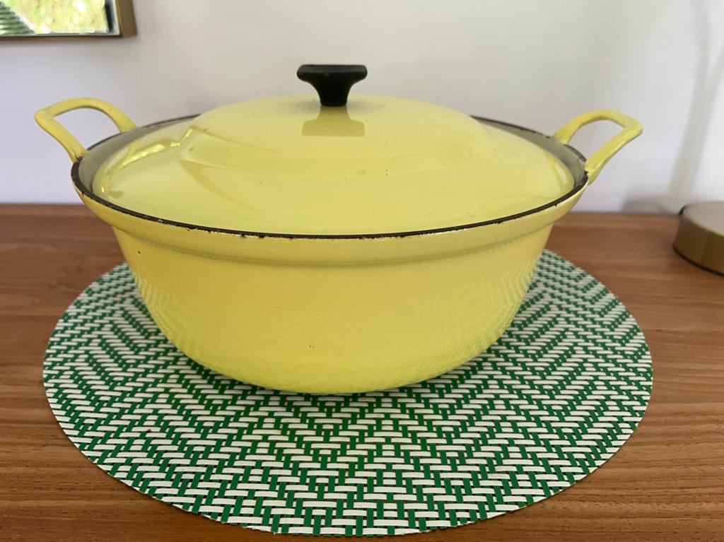 LE CREUSET Geëmailleerde gietijzeren braadpan, Ophalen of Verzenden, Zo goed als nieuw, Gietijzer