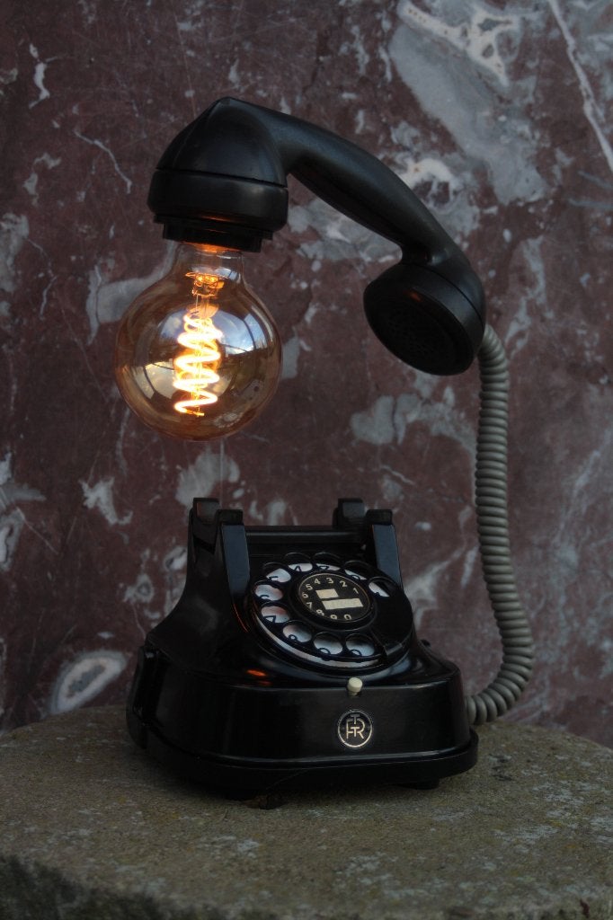 retro vintage led telefoon lamp, Ophalen, Huis en Inrichting