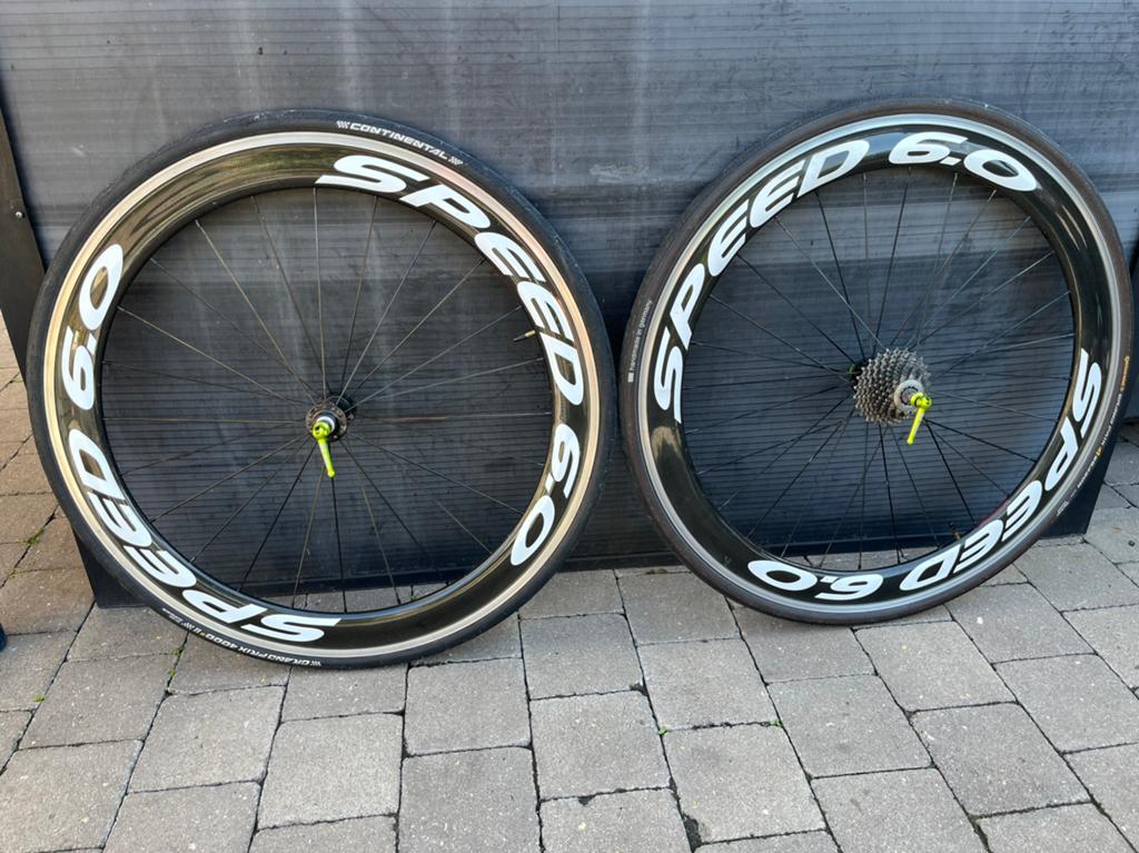 Hoge carbon wielset Speed 6.0, Fietsen en Brommers, Fietsonderdelen, Wiel, Ophalen of Verzenden, Zo goed als nieuw, Racefiets