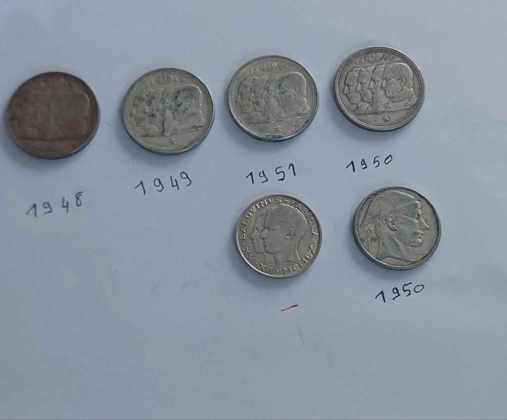 Munten Belgische zilveren Belgische, Postzegels en Munten, Ophalen of Verzenden