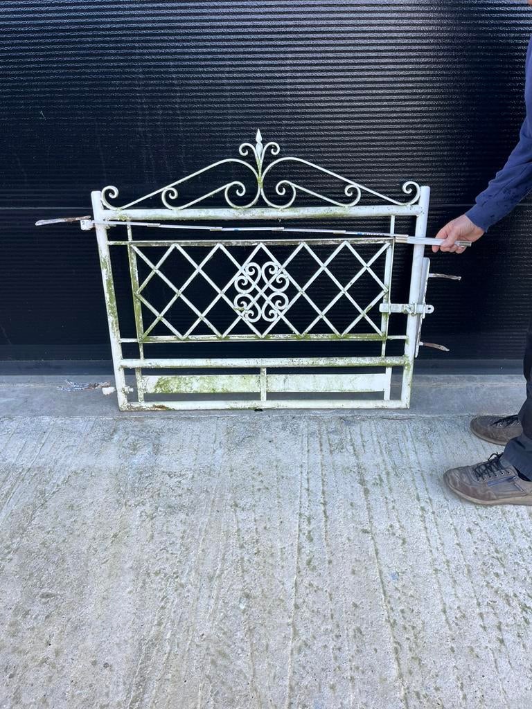 Portail en fer forgé de 80 cm. Même motif : double portail, Nic.debruyne@gmail.com, Enlèvement, Smeedijzer, Utilisé