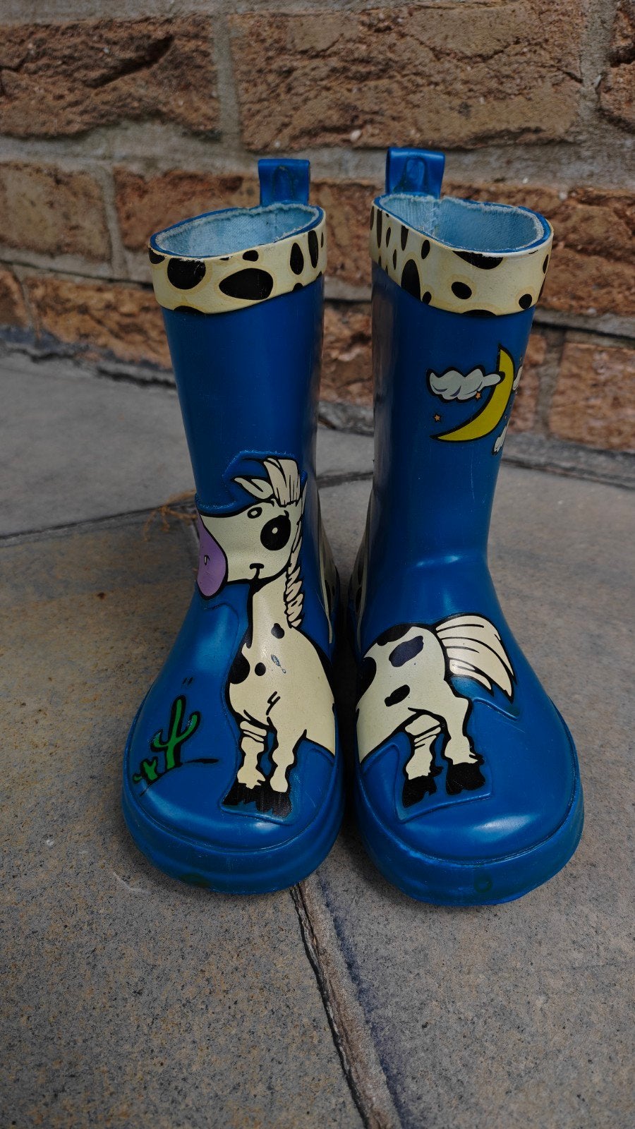 Leuke Blauwe Kinderregenlaarsjes met Paard / Pony - Maat 23, Enfants & Bébés, Vêtements enfant | Chaussures & Chaussettes, Bottes
