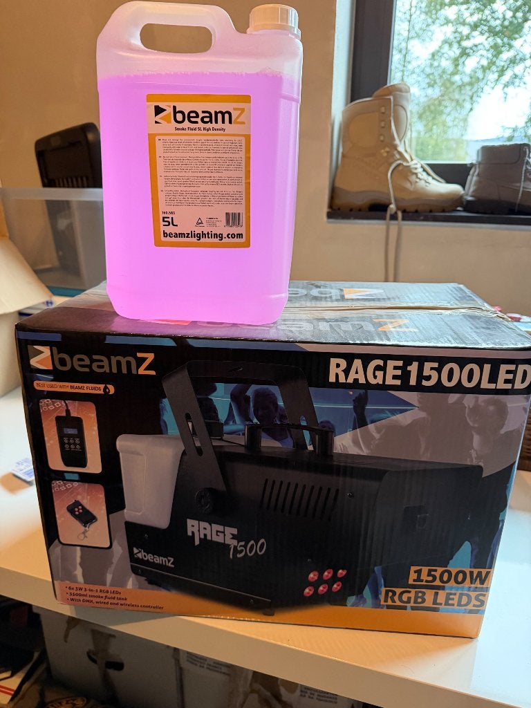 Rookmachine Beamz 1500 led, Muziek en Instrumenten, Ophalen, Nieuw, Rookmachine