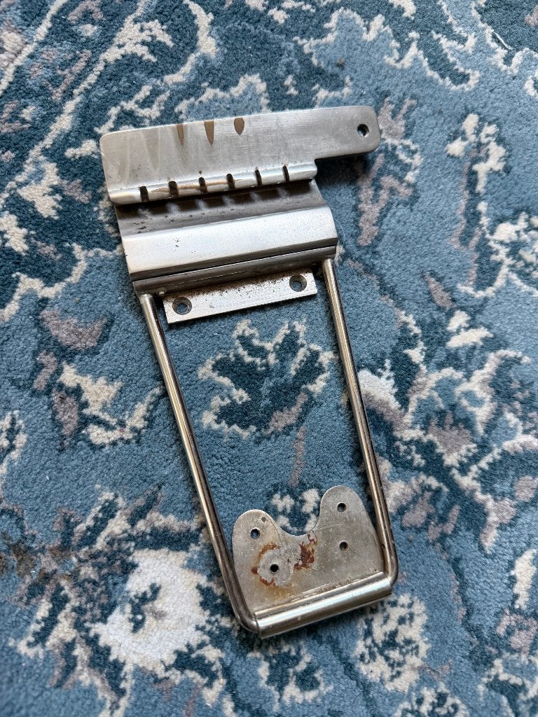 1964 Gibson Maestro Vibrola - Nickel, Enlèvement ou Envoi, Utilisé, Solid body, Gibson