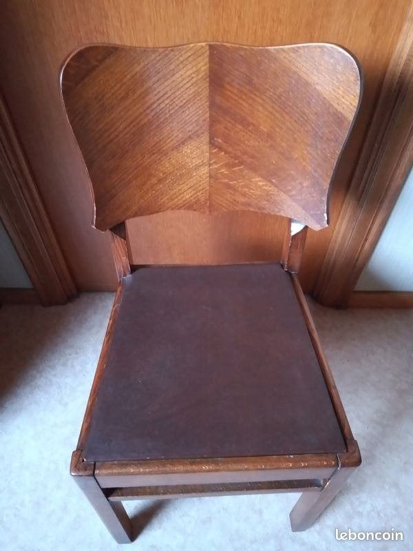 chaises en bois vintage année 1920, Antiquités & Art, Enlèvement