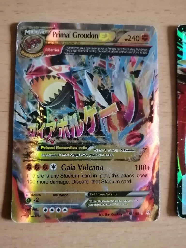 Carte Pokémon Primal Groudon-EX HP240, Ophalen of Verzenden