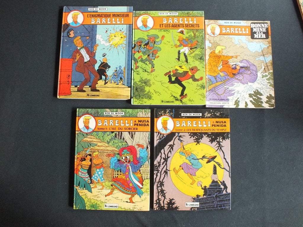 BARELLI (5 ALBUMS / 1 EO).   EDITIONS LE LOMBARD, Complete serie of reeks, Ophalen of Verzenden, Zo goed als nieuw, BOB DE MOOR