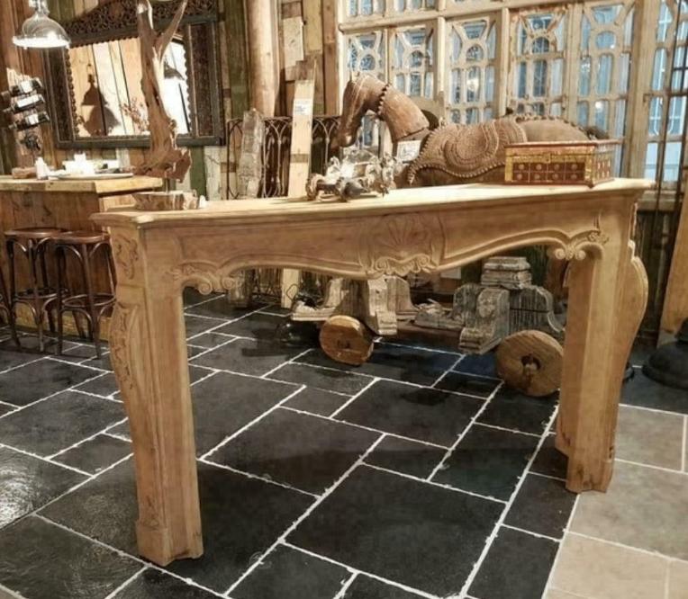 MASSIEF EIKEN SCHOUWEN MET HOUTSNIJWERK, Antiek en Kunst, Kunst | Beelden en Houtsnijwerken, Houtsnijwerk, Ophalen